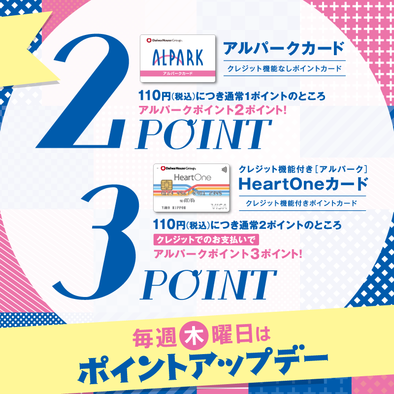 木曜日はポイントアップデー