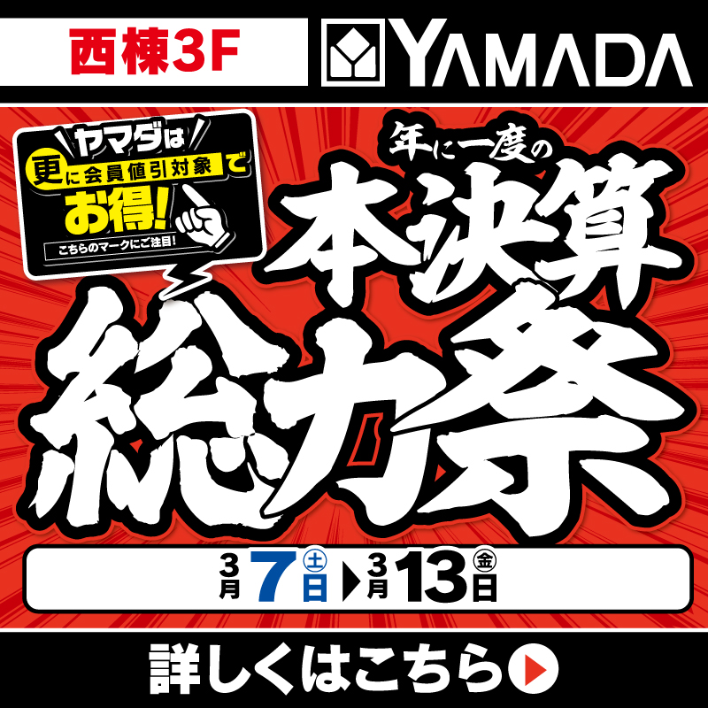 ヤマダデンキ(3/7-13)