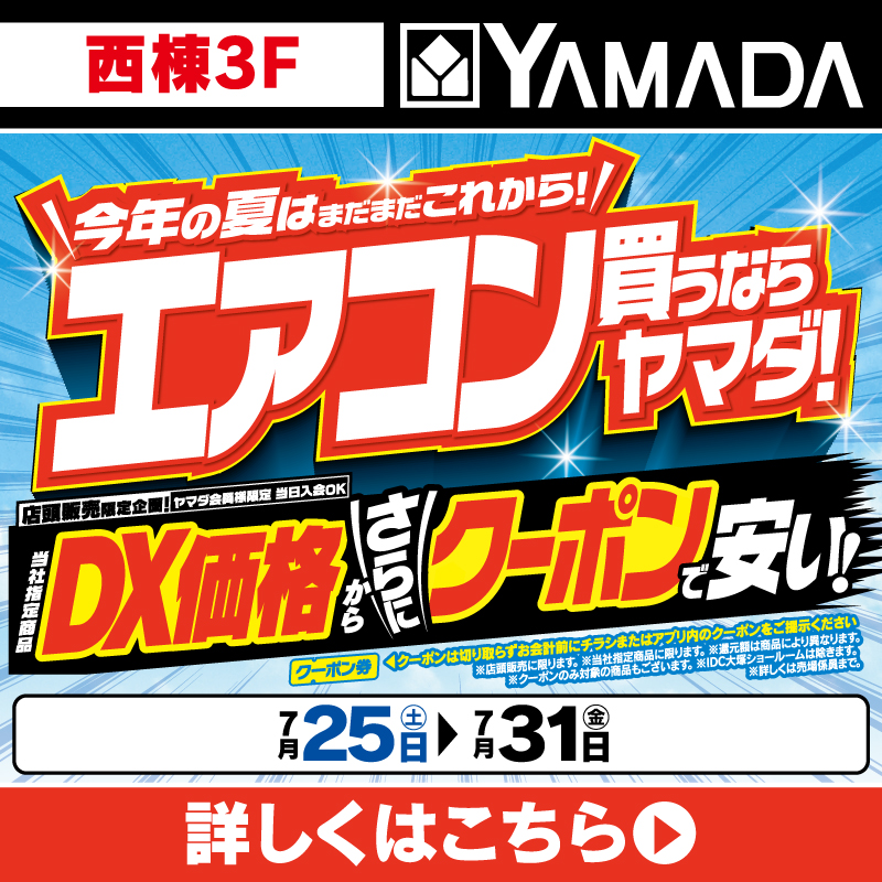 ヤマダデンキ（7/25-31）